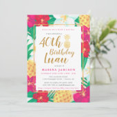 ゴールド ルアウ パーティー 招待状 (スタンド正面)