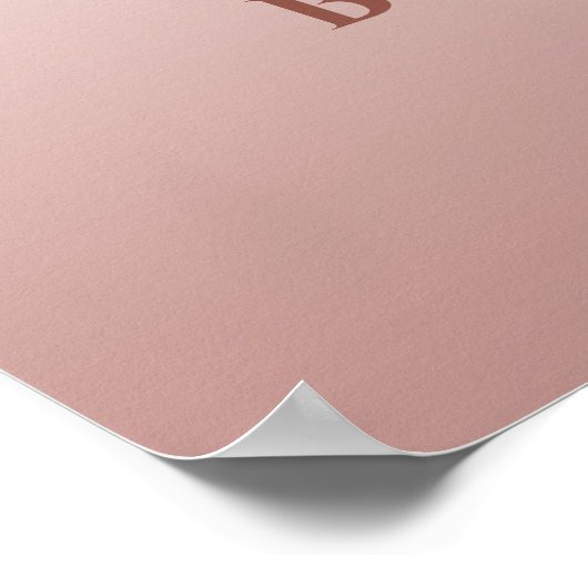 ゴールド ローズゴールド ピンク シャンパン ウェディング シャワー サイン (角)