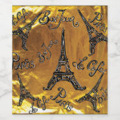 ゴールド ワインラベル (シングルラベル)