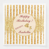 ゴールド ヴァーティカル グリッター ボヘミア ストライプ コレクション (正面)