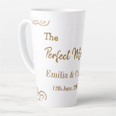 ゴールド ヴィンテージ グリッター おそろいのカップルにぴったり カフェラテマグ (左アングル)