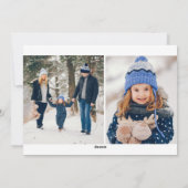 ゴールド ヴェリー メリー フォト ホリデー カード (裏面)