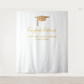 ゴールド 卒業パーティー 背景, フォトブース プロップ タペストリー (正面)