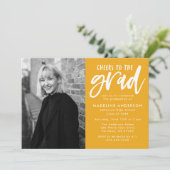 ゴールド |卒業式応援会 招待状 (スタンド正面)