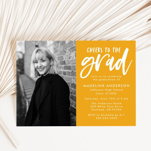 ゴールド |卒業式応援会 招待状