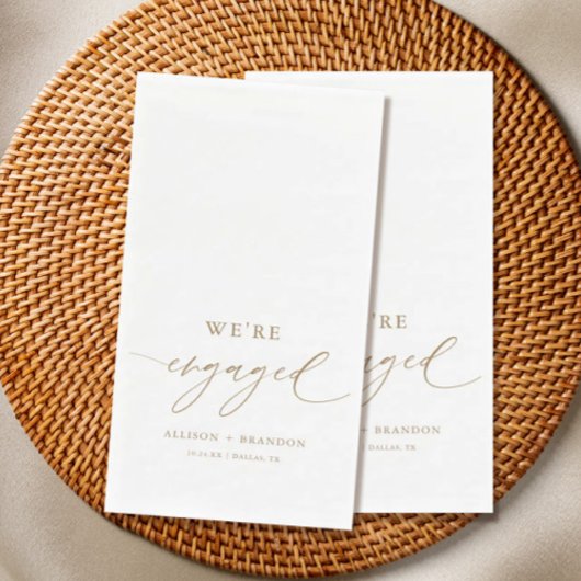 ゴールド 婚約しました 婚約パーティー