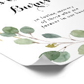 ゴールド 幾何学的なカリグラフィー このキャンドルが燃えるサイン ポスター (角)