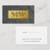 ゴールド |石板ロック |モノグラクラシックム 予約カード (正面/裏面)