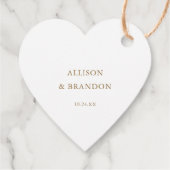 ゴールド 結婚するよ 婚約パーティーのプチギフト フェイバータグ (裏面)