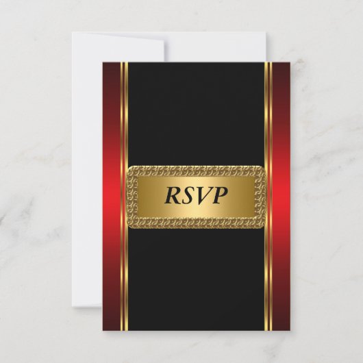 ゴールド 赤 黒 アールデコ RSVP (正面)