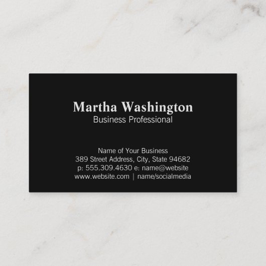 ゴールド | 金属鋼の背景 | モノグラム 名刺 (裏面)