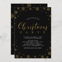 ゴールド |雪モダン片クリスマスディナーパーティー