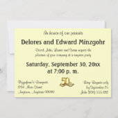 ゴールド（50周年）パーティーの招待状 招待状 (裏面)