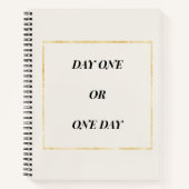 ゴールド chic モチベーション名言 ノートブック (正面)