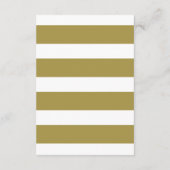 ゴールド Mr. & Mrs. エレガント スクリプト 結婚式の披露宴 エンクロージャーカード (裏面)