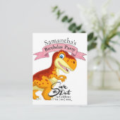 ゴールド T レックス、ハッピーバースデーガール ポストカード (スタンド正面)