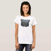 ゴールド TEACH MODE OFF ウェアラブルアート Tシャツ (正面フル)