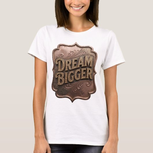 ゴールドDREAM BIGGER Tシャツ (正面)