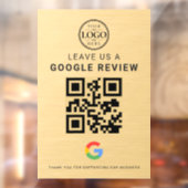 ゴールドGoogleレビューロゴ ウィンドウサイン (シート2)