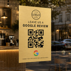 ゴールドGoogleレビューロゴ ウィンドウサイン