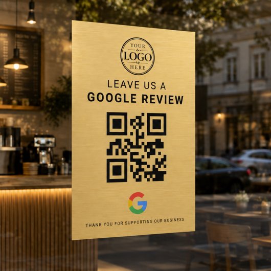 ゴールドGoogleレビューロゴ ウィンドウサイン
