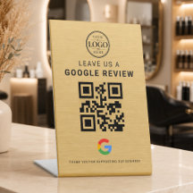 ゴールドGoogleレビューロゴ テーブルディスプレイ