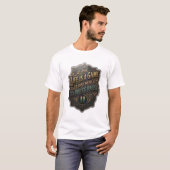 ゴールドLIFE IS A GAME I JUST NEED TO PRESS PAUSE v6 Tシャツ (正面フル)