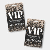 ゴールドVIPイベント バッジ (正面&裏面)