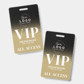 ゴールドVIPオールアクセスパスイベント バッジ (正面&裏面)