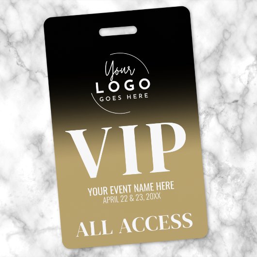 ゴールドVIPオールアクセスパスイベント バッジ