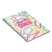 ゴールパーソナライズされた仕訳帳 ノートブック (右側)