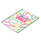 ゴールパーソナライズされた仕訳帳 ノートブック (左側)