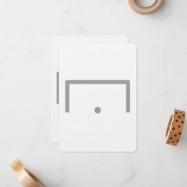 ゴールフラットノートカード ノートカード