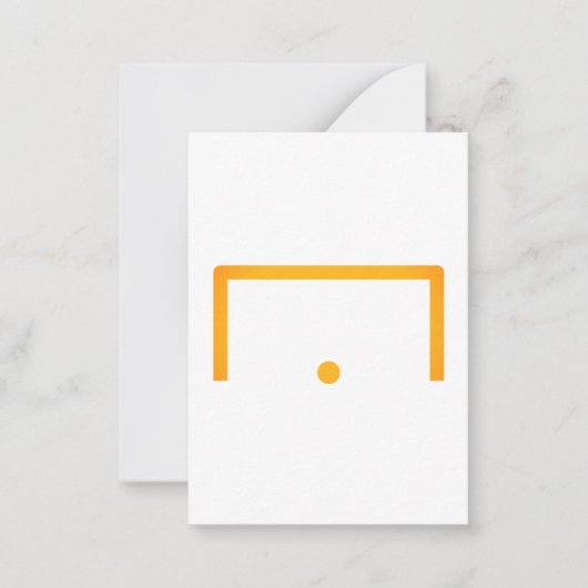 ゴールフラットノートカード ノートカード (正面)