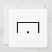 ゴールフラットノートカード ノートカード (正面)