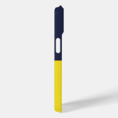 ゴールブルー金ゴールドパーソナライズされた女子サッカー Case-Mate iPhoneケース (裏面 / 右)