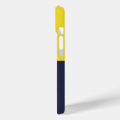 ゴールブルー金ゴールドパーソナライズされた女子サッカー Case-Mate iPhoneケース (裏面 / 左)