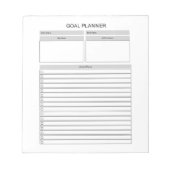 ゴールプランナーメモ帳 ノートパッド (正面)