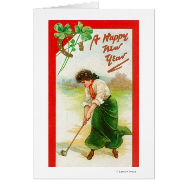 ゴールボールを打ち始めようとしているアイルランド人女性 (正面)