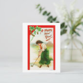 ゴールボールを打ち始めようとしているアイルランド人女性 ポストカード (スタンド正面)