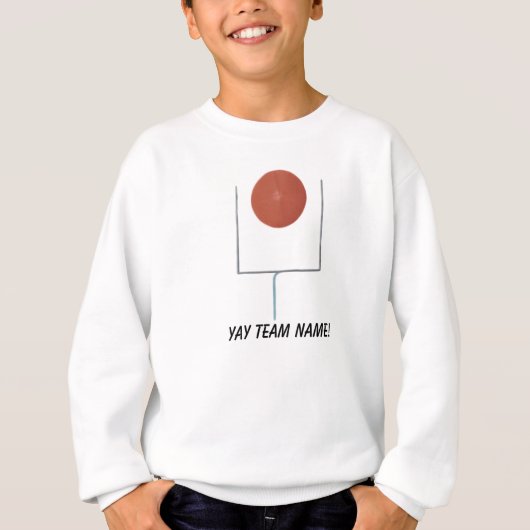 ゴールメイキングYayチームネームサッカーシャツ Tシャツ (正面)