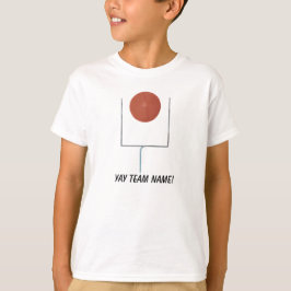 ゴールメイキングYayチームネームサッカーシャツ Tシャツ