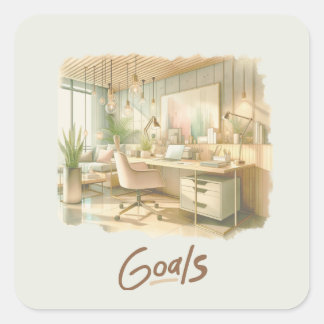 ゴールモチベーションのシール スクエアシール