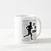 ゴールランニングの次は一歩やる気を起こさせる。 コーヒーマグカップ (正面右)