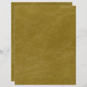 ゴールレザーフェイクテクススクラップブック紙 (正面/裏面)