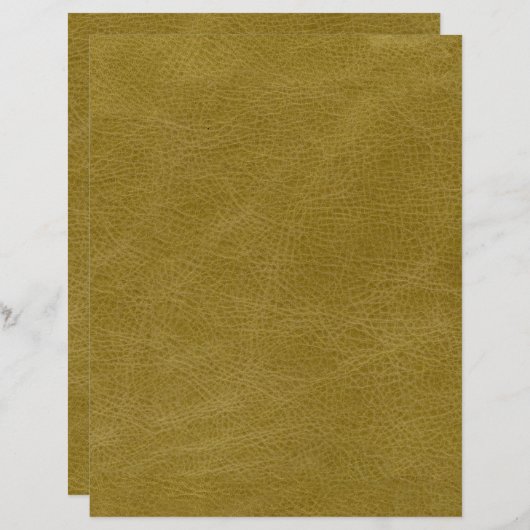 ゴールレザーフェイクテクススクラップブック紙 (正面/裏面)