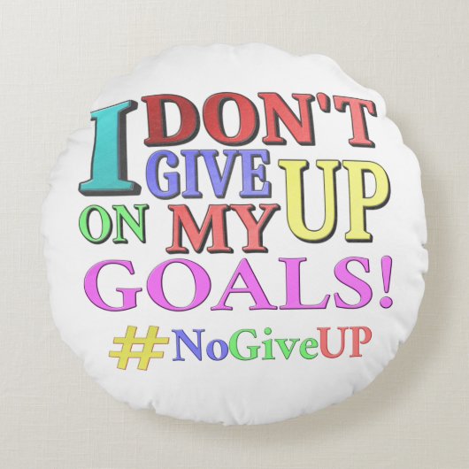 「ゴール与えを上げない」かわいいデザイン。買今 ラウンドクッション (正面)