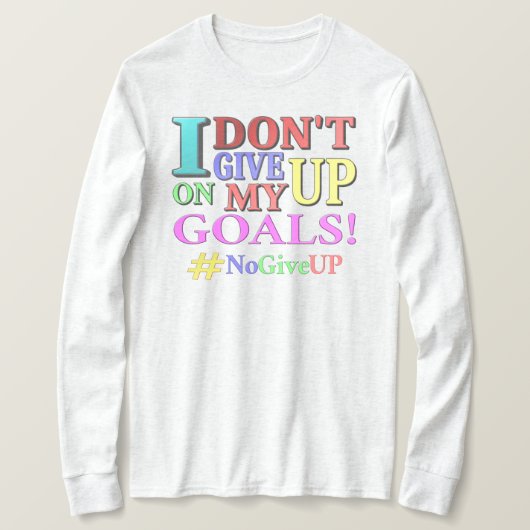 「ゴール与えを上げない」かわいいデザイン。買今 Tシャツ (デザイン正面)