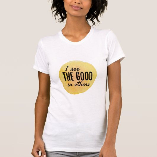 ゴール前向き達成のためのバイブ肯定 Tシャツ (正面)