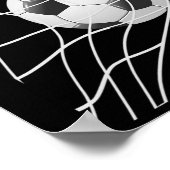ゴール勝負！サッカーボールがネットに入る クールサッカーP ポスター (角)